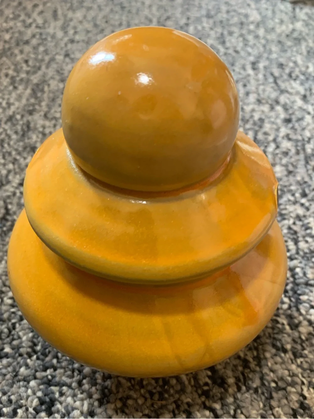 Bright Orange Ceramic Accent Vase - Home Accents